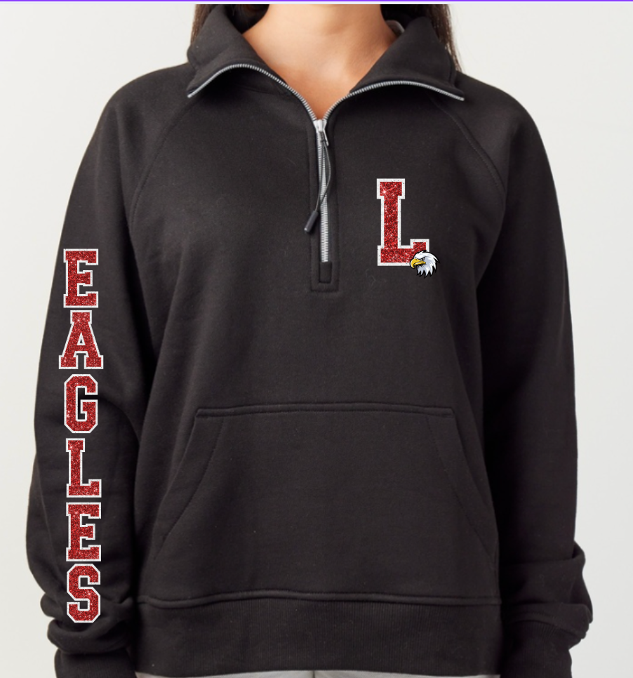 School Spirit 1/4 Zip Up Crewneck-Byron, Swartz Creek