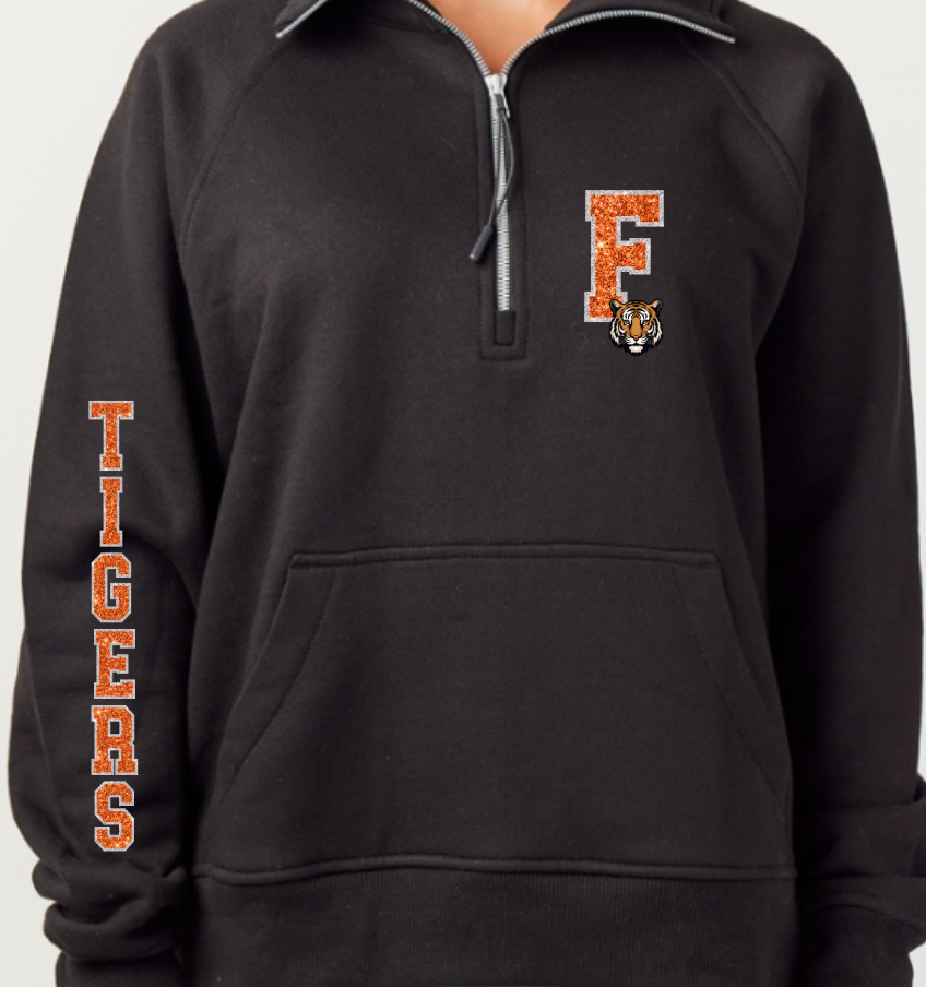 School Spirit 1/4 Zip Up Crewneck-Byron, Swartz Creek