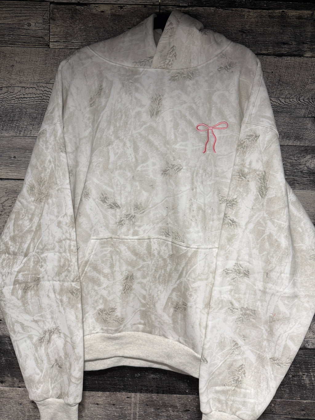 White camo hoodie