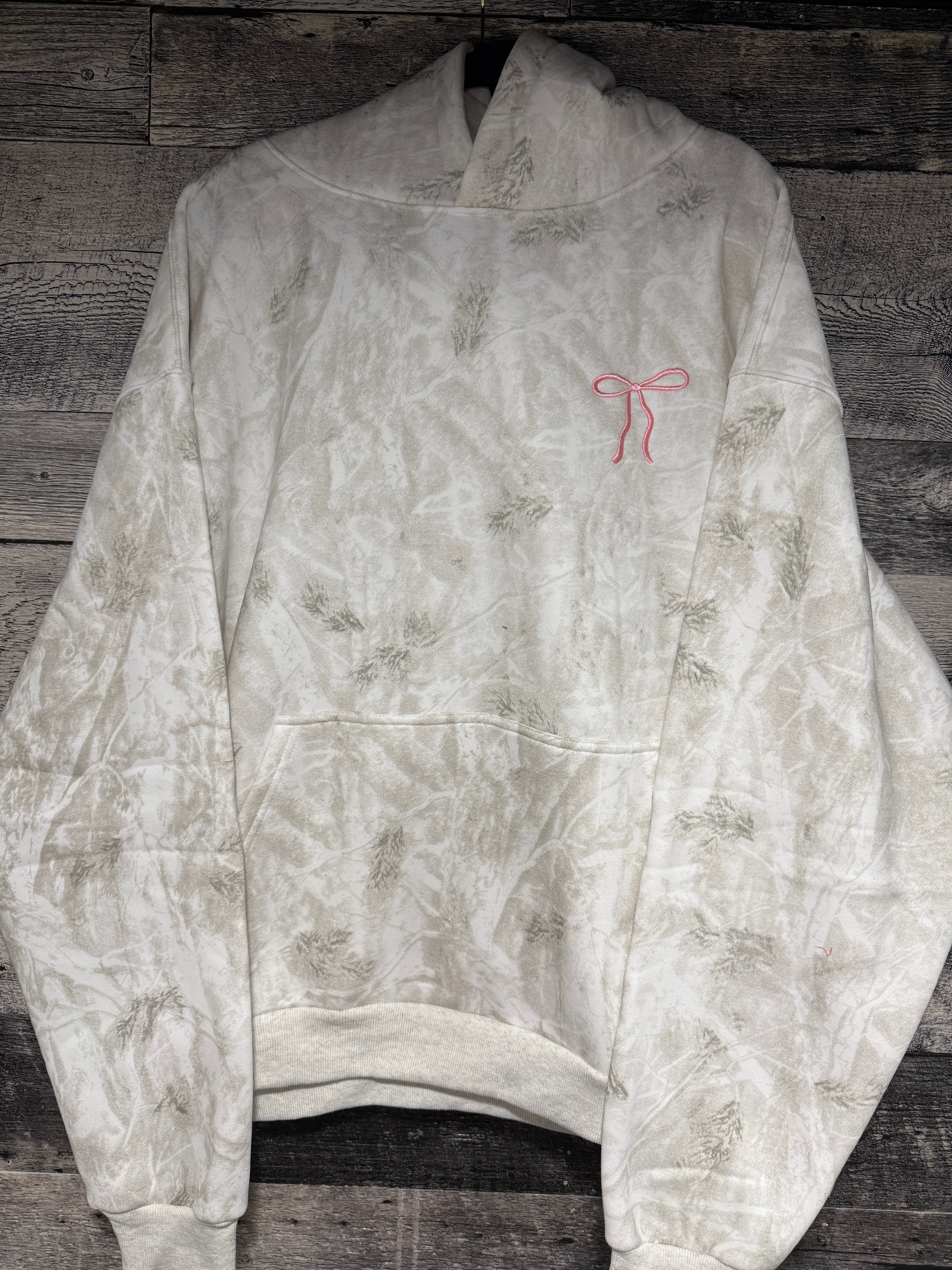 White camo hoodie