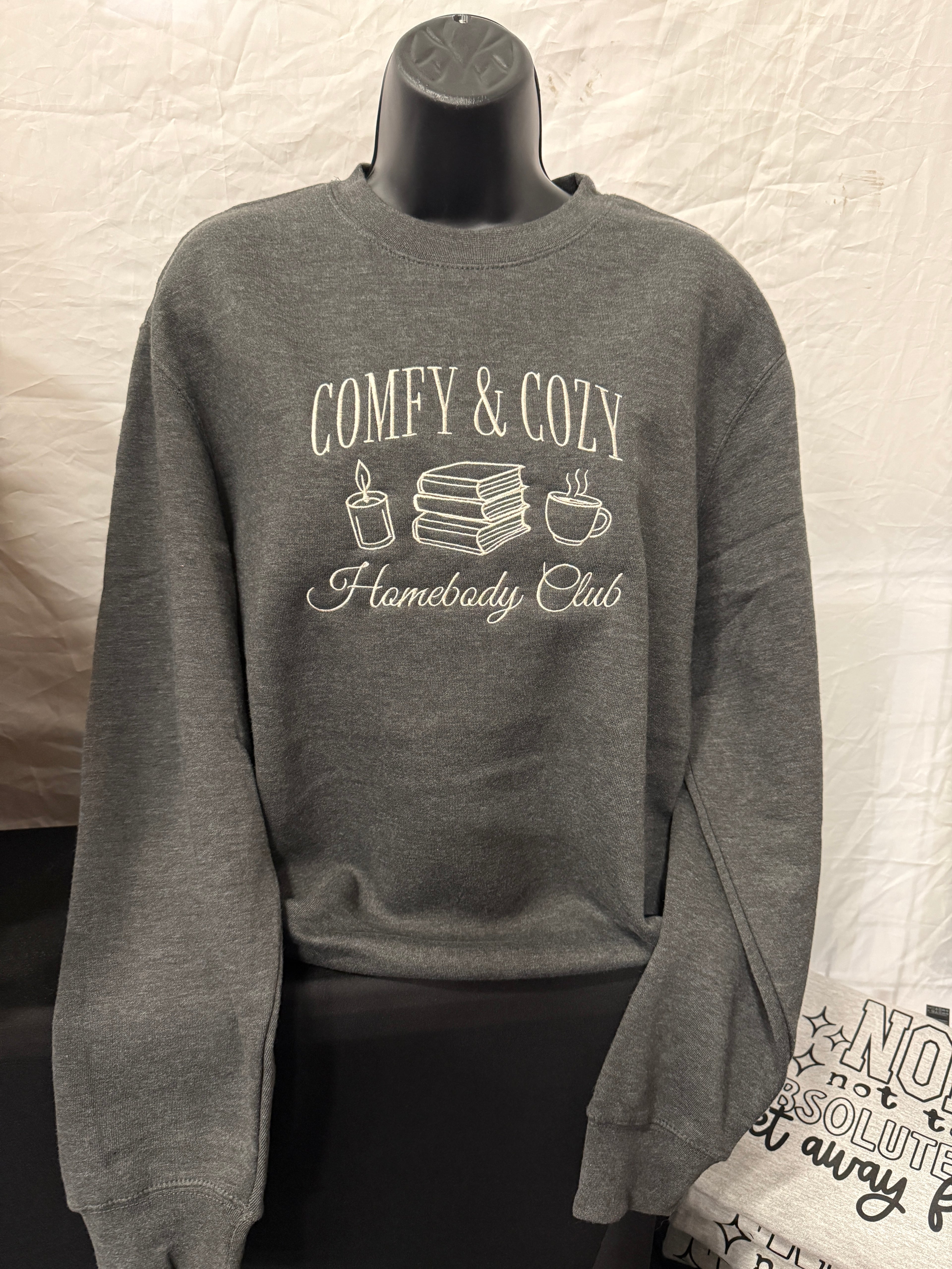 Comfy & cozy embroidered crewneck