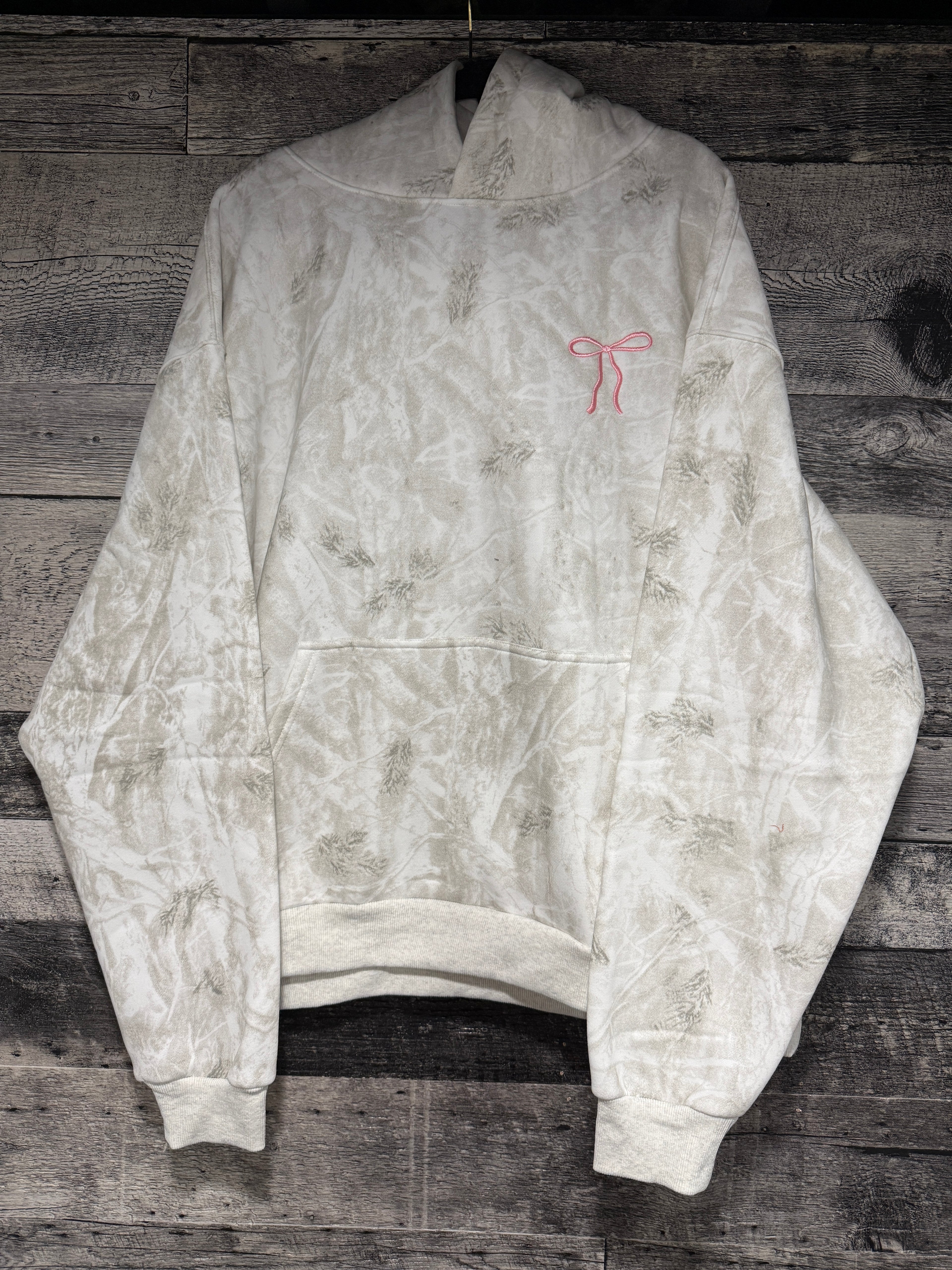 White camo hoodie