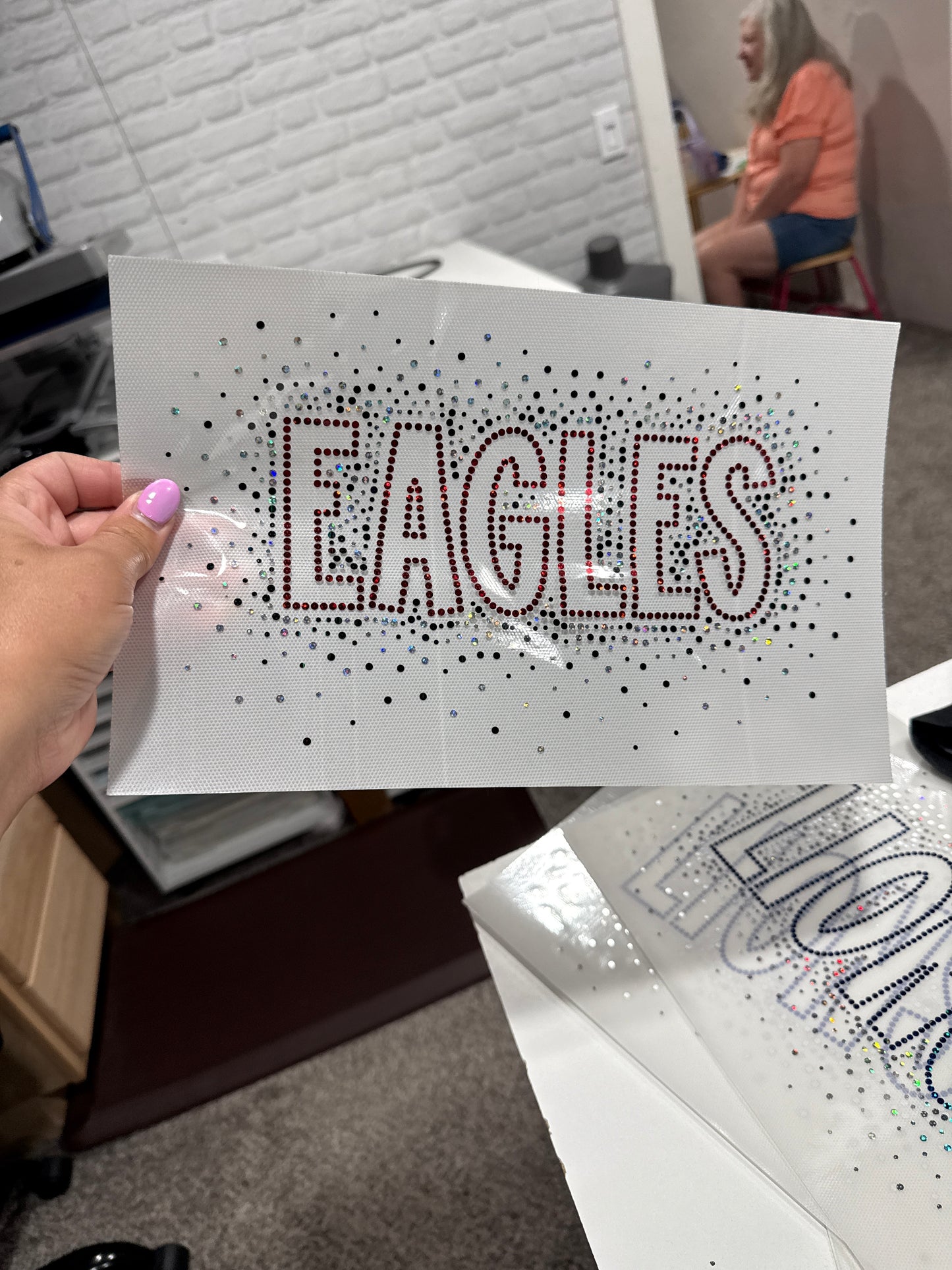 Spangle Eagles-red/black