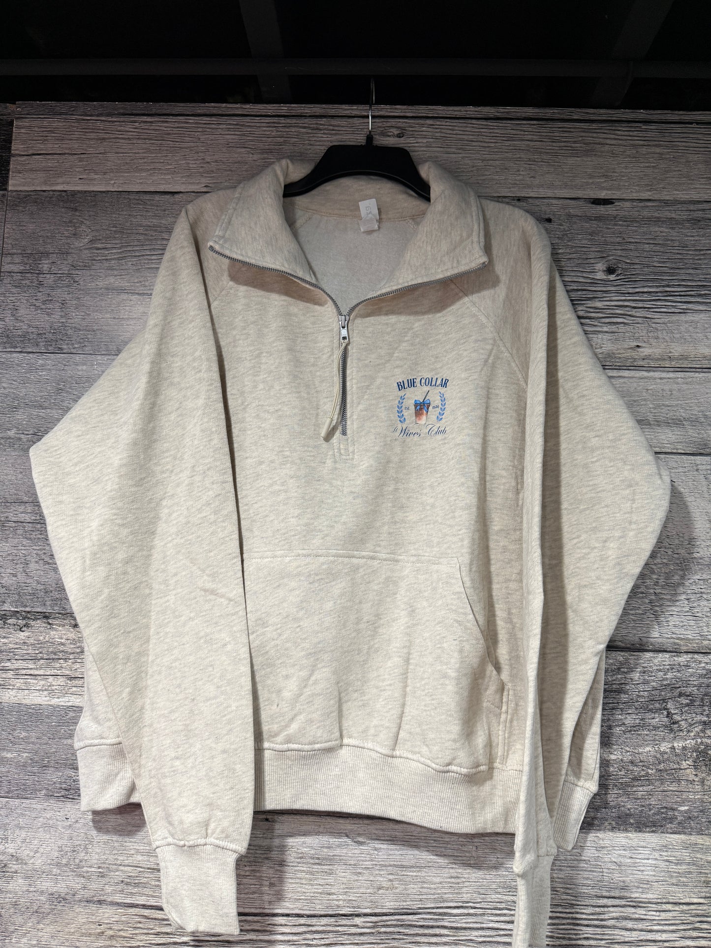 Blue Collar Wife Zip Sweatshirt