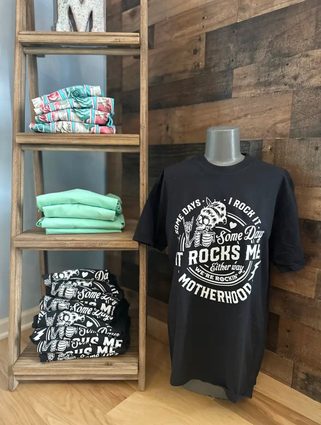 Motherhood Rocked Me T-Shirt