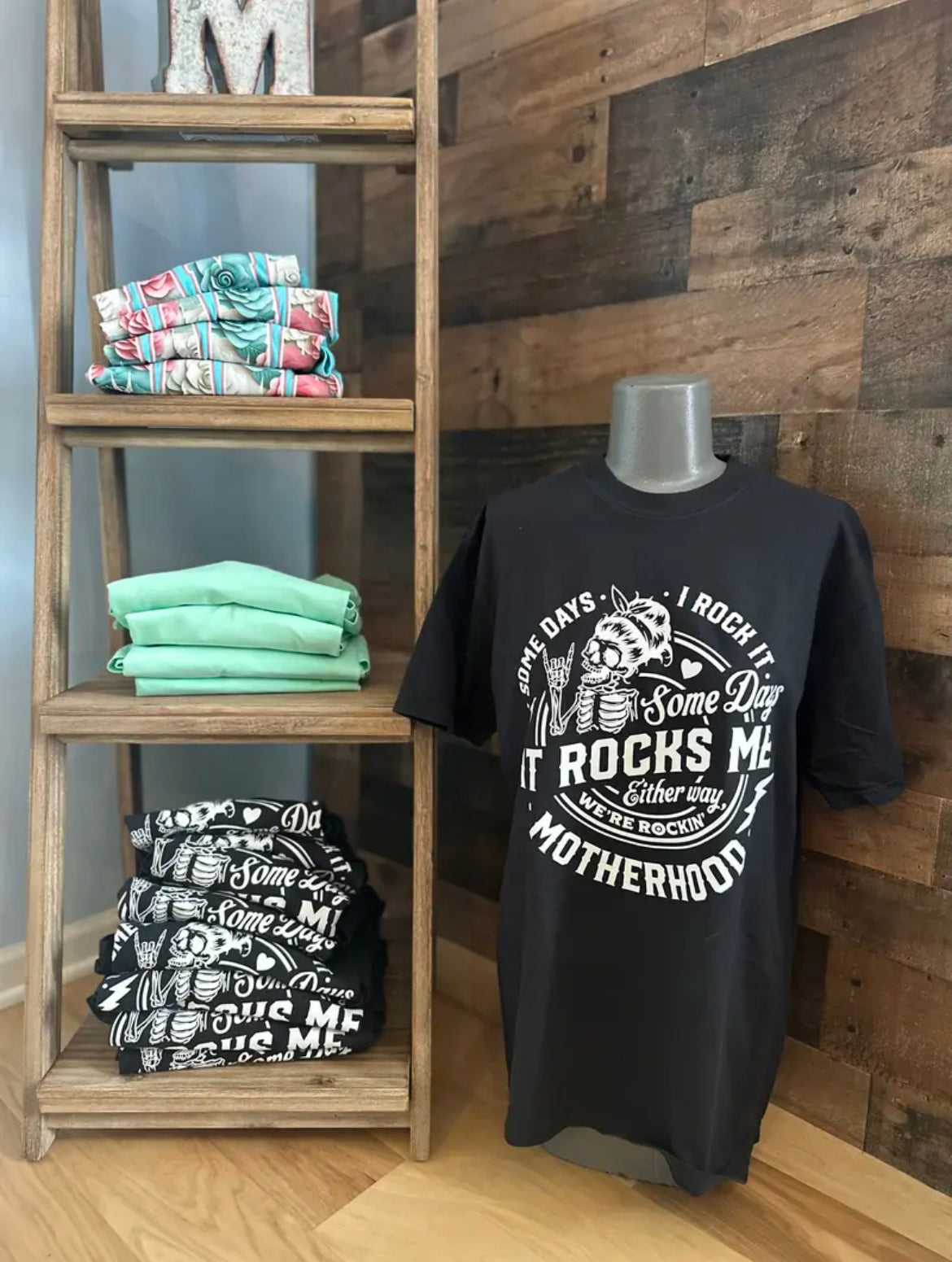 Motherhood Rocked Me T-Shirt