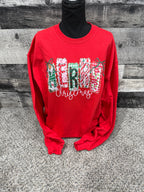 Merry Christmas red Crewneck
