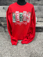 Merry Christmas red Crewneck
