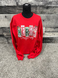 Merry Christmas red Crewneck