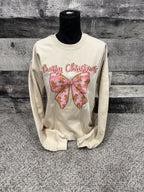 Gingerbread Bow Crewneck