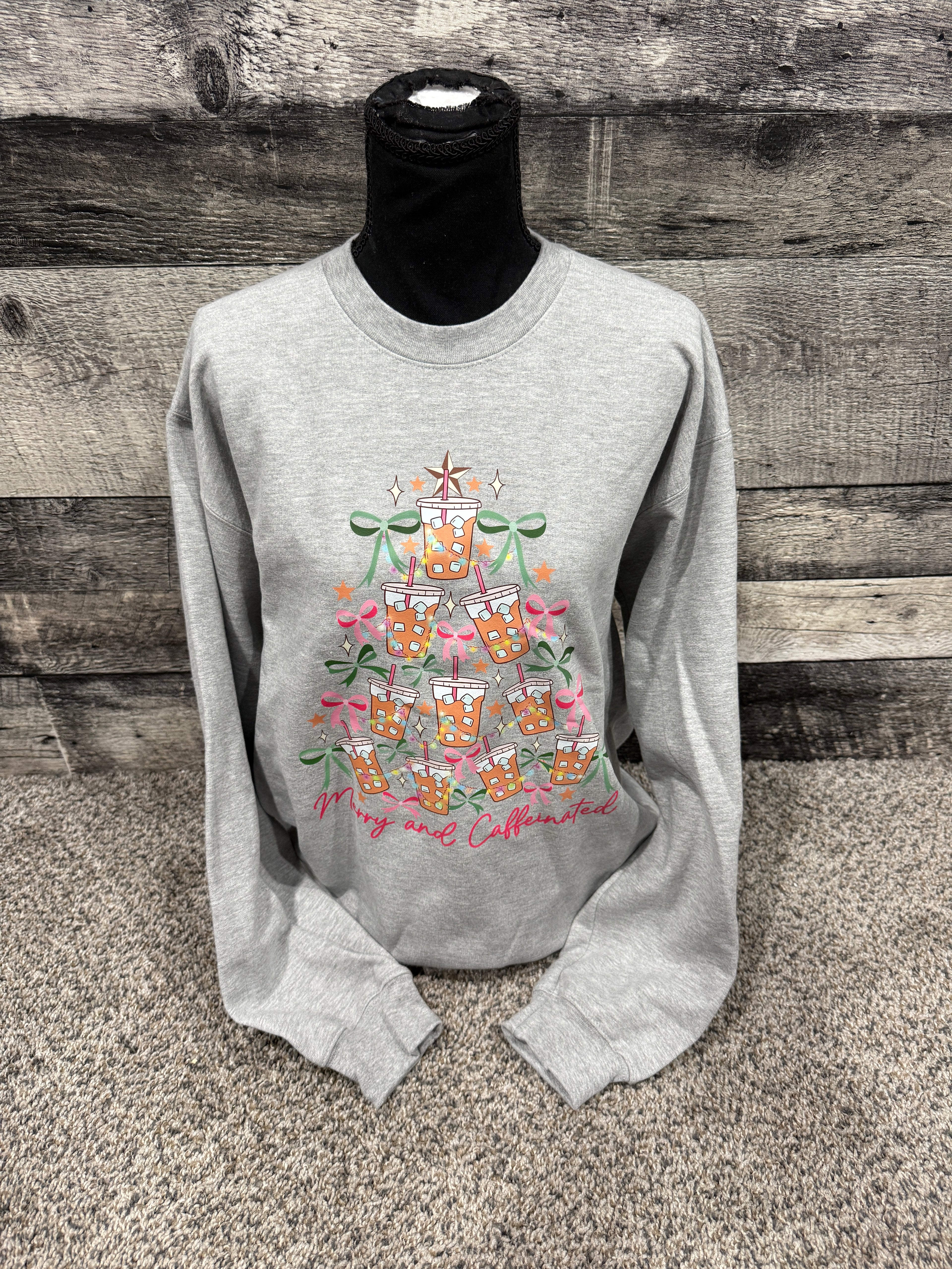 Merry and Caffeinated Crewneck