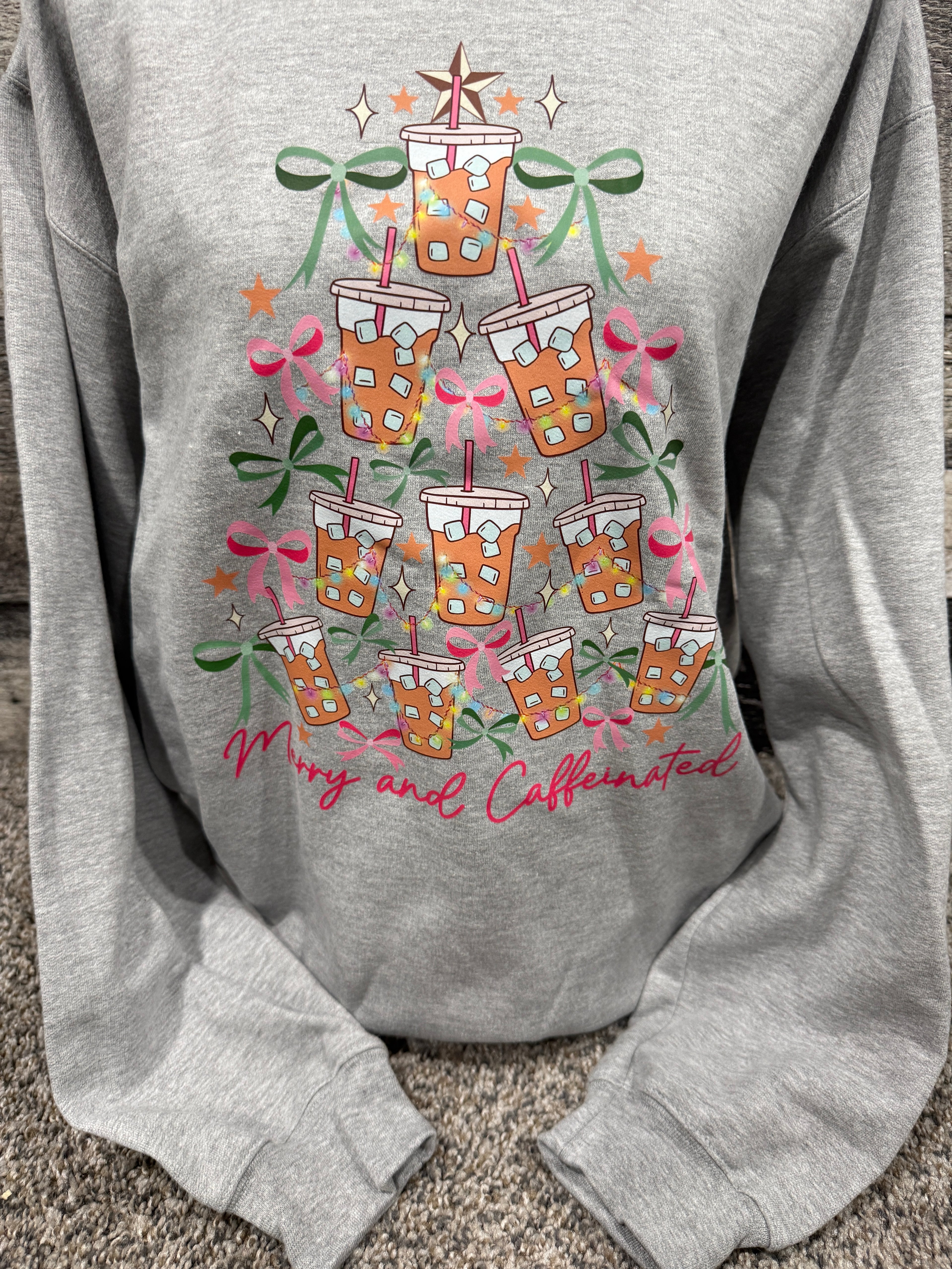 Merry and Caffeinated Crewneck