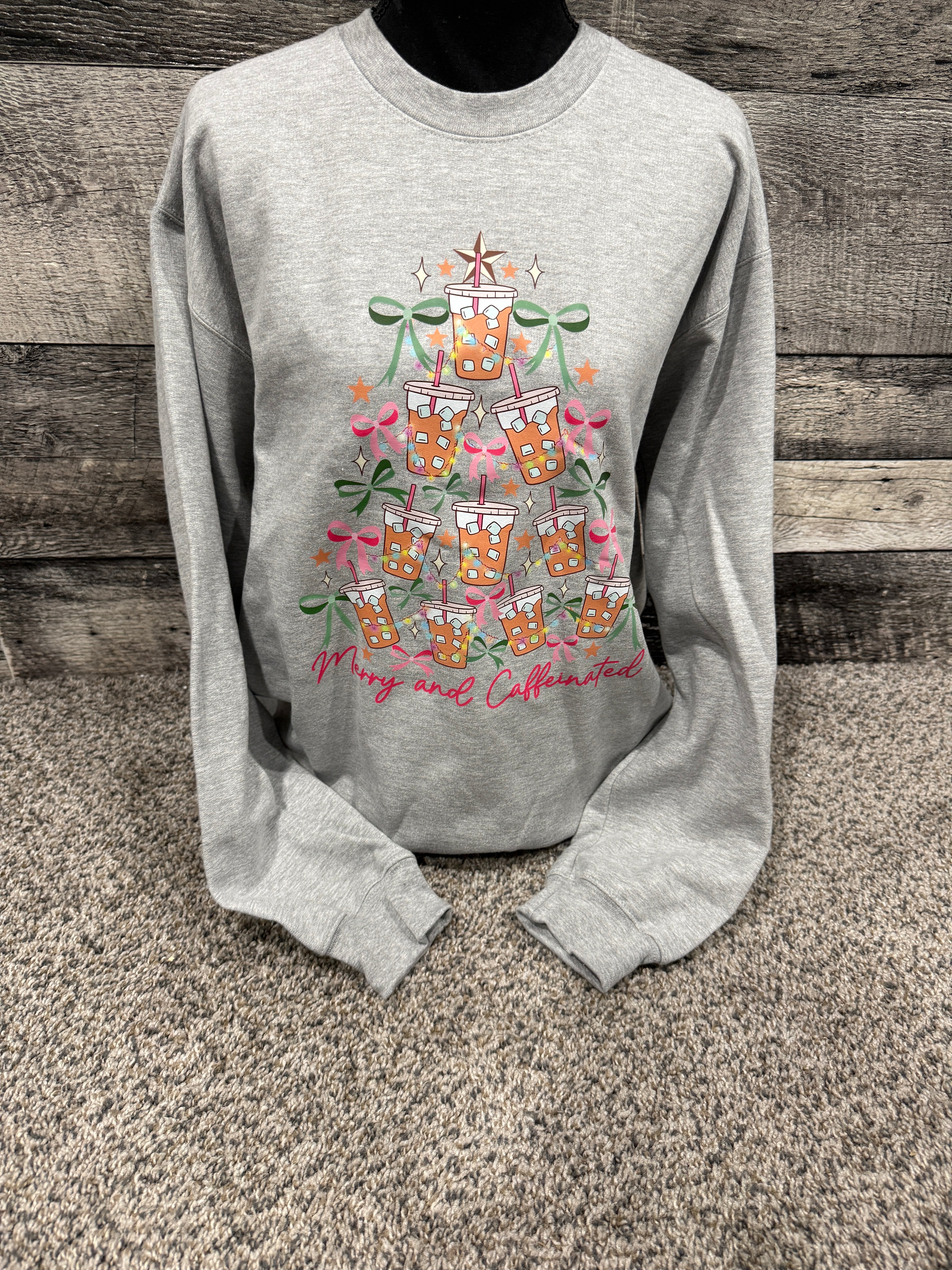 Merry and Caffeinated Crewneck