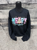 Merry Christmas pink Crewneck