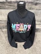 Merry Christmas pink Crewneck