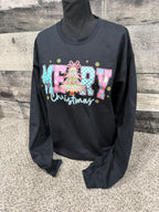 Merry Christmas pink Crewneck
