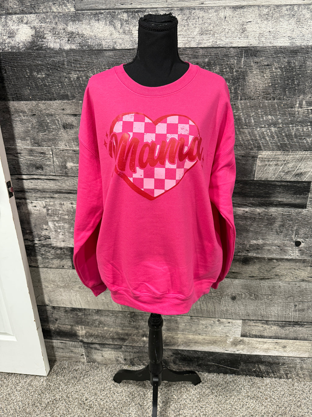 Mama Heart Crewneck Casual Soft