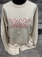 3D XOXO Crewneck