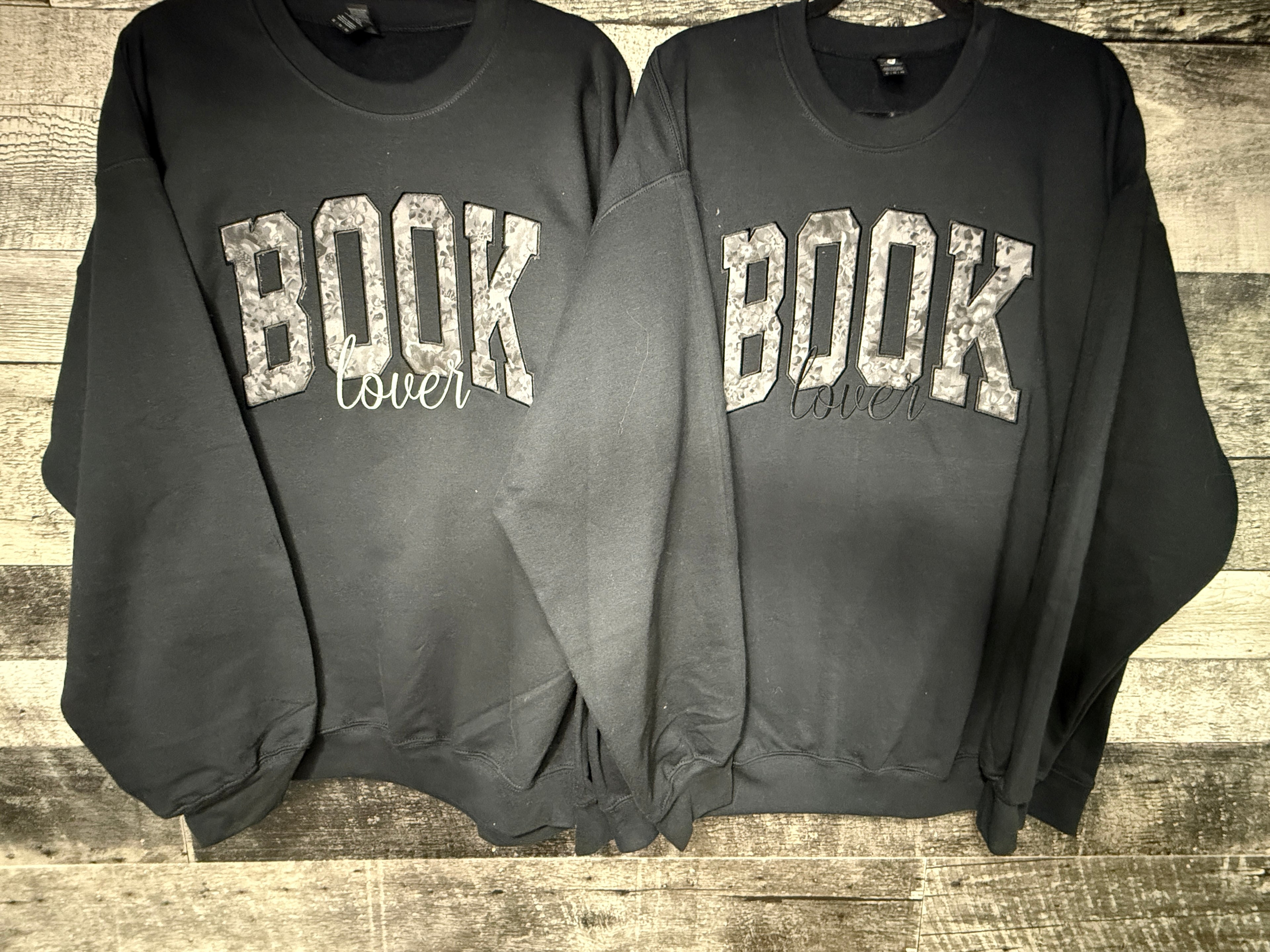 Book Lover Embroidered Crewneck