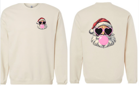 Retro Santa with Bubble Gum