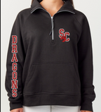 School Spirit 1/4 Zip Up Crewneck-Byron, Swartz Creek