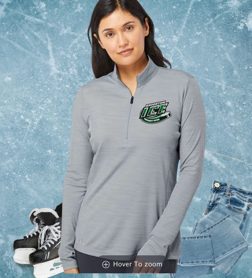 ICE- Women's 1/4 Adidas zip