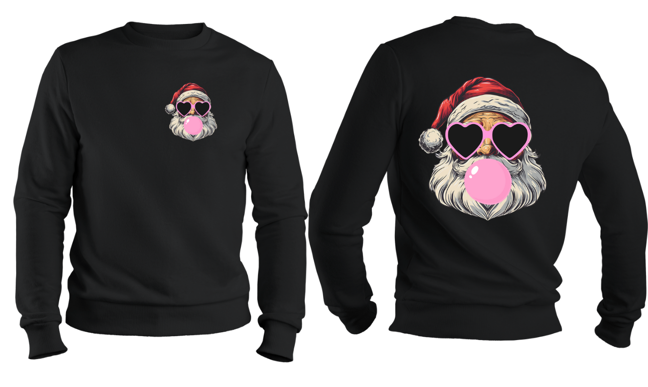 Retro Santa with Bubble Gum