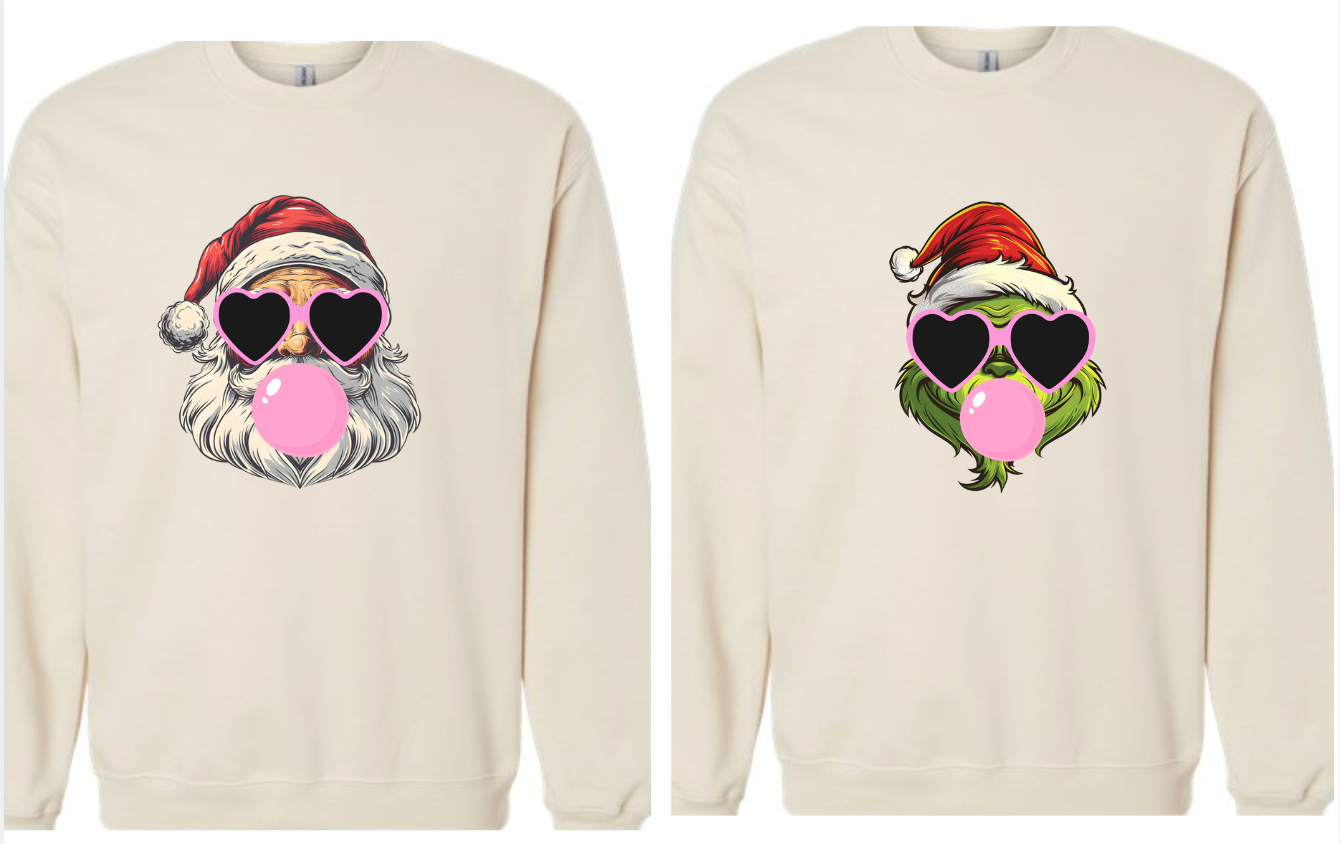 Retro Santa with Bubble Gum